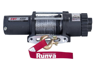 Лебёдка электрическая Runva 4500A (12 вольт, синтетический трос)