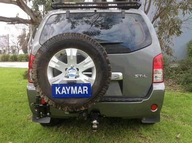 Крепление Kaymar для госномера на запаску 6*114,3 (Navara D40, Pathfinder R51)
