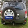 Крепление Kaymar для госномера на запаску 6x139.7 литье Nissan, Toyota, Mitsubishi