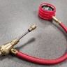 Манометр автомобильный HF от 0 до 4 атм с дефлятором аналоговый (стрелочный)