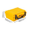 Кейс пластиковый OffRoadTeam Серия-Element модель EL613450 ЖЕЛТЫЙ, внутренние размеры 380*258*173мм, IP65