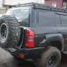Калитка STC в задний штатный бампер для Nissan Patrol Y61 (с 2004 г.в.)