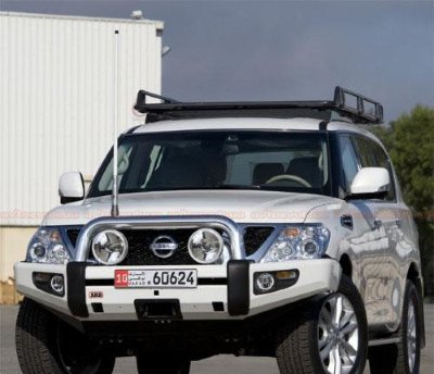 Передний силовой бампер ARB Sahara для Nissan Patrol Y62 (с 2010 г.в., без места под лебедку) [3927010]