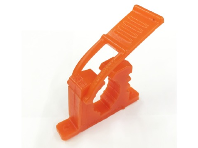 Крепёж для лопаты полиуретановый универсальный (оранжевый, 33-40 мм)