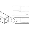 Адаптер фаркопа (вставка под квадрат 50x50 мм) со шплинтом D-23 мм