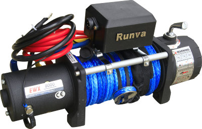 Лебёдка электрическая Runva EWX8000SR (3629 кг, синтетический трос)