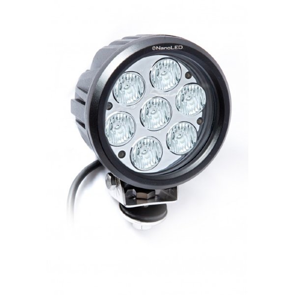 Фара светодиодная NANOLED 70W, круглая, 7 LED CREE X-ML, Euro, D150*105 мм